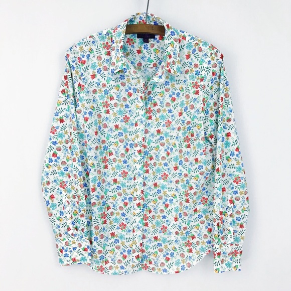 J. Crew Tops - J Crew Liberty of London Art Fabrics Button Down